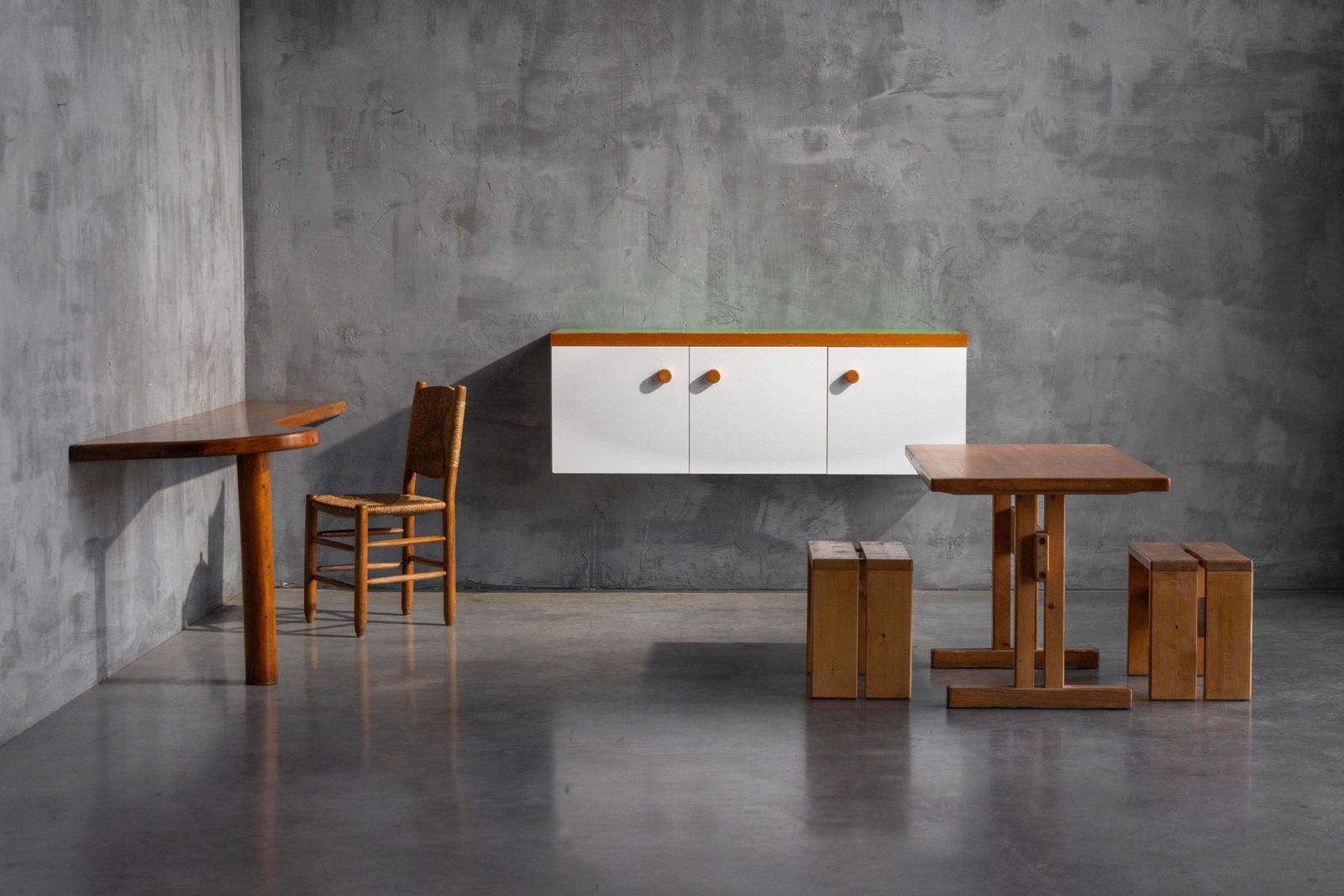 photo vinterior Wall Mounted Cabinet By Charlotte Perriand For Les Arcs, France, 1970s