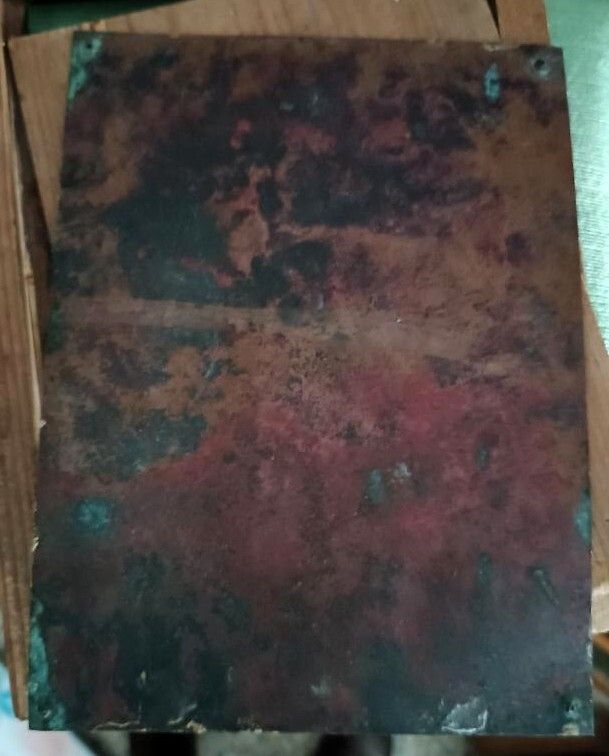 photo for sale Antique Copper Painting Madonna With Child Italian School