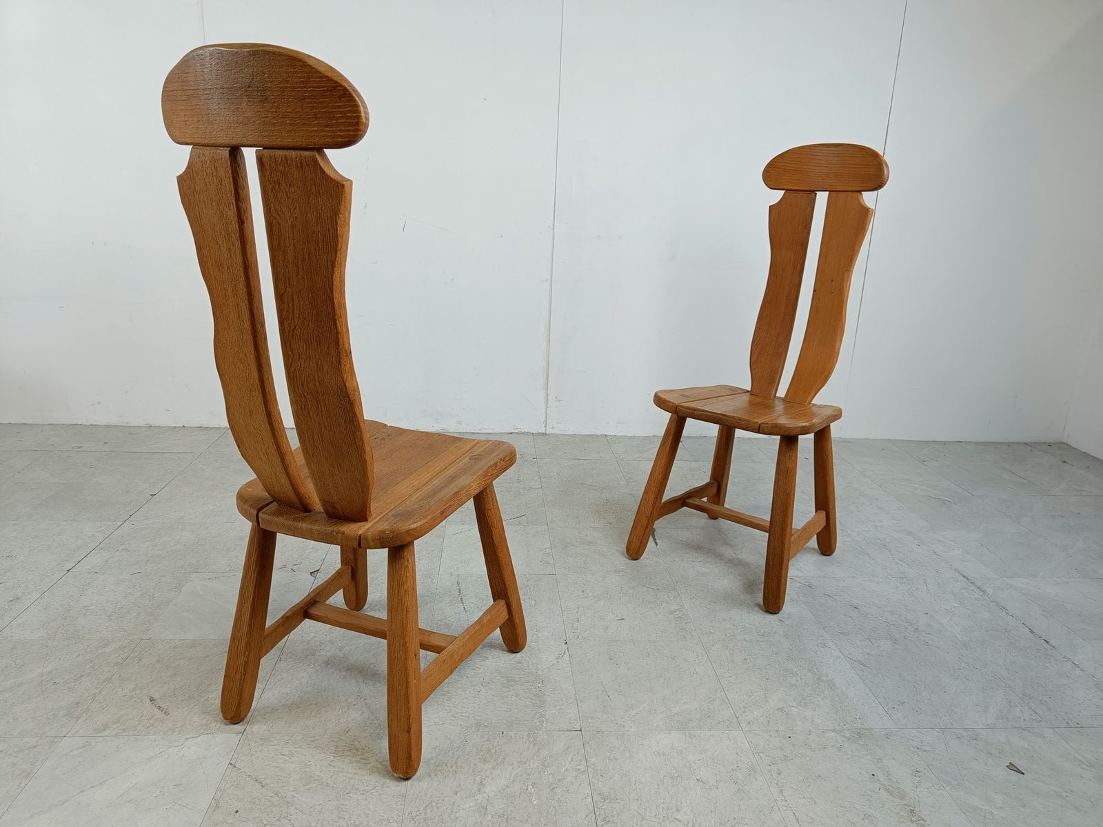 Vintage Dining Chairs By Depuydt, Belgium, Set Of 5   1960s photo for sale