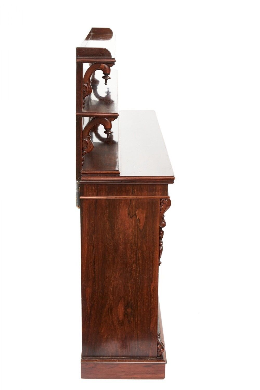 Impressive Late Regency Goncalo Alves 3 Door Side Cabinet photo 850.0