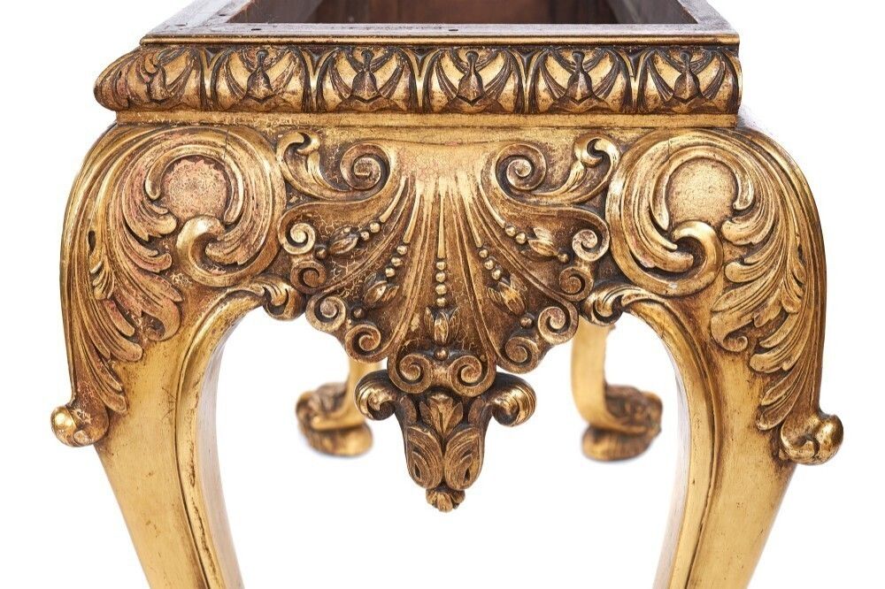 Furniture Fine Walnut And Gilt 2 Door Cabinet On Stand Circa 1920s photo