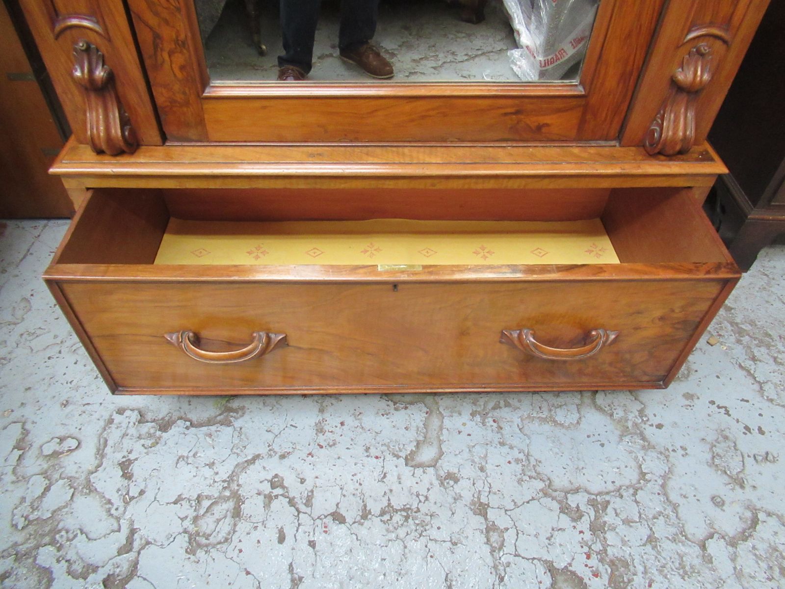 photo for sale A Victorian     Walnut   Wardrobe   1870s
