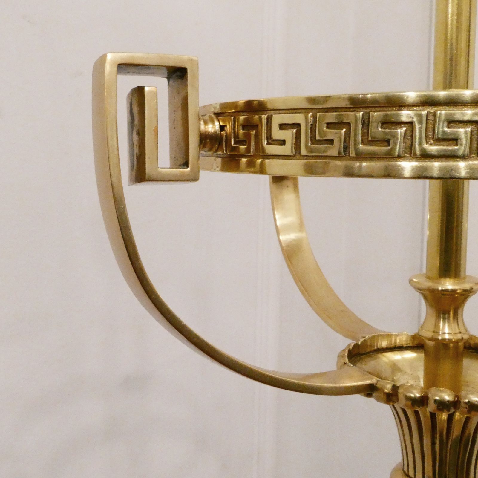 Victorian Brass Floor Lamp, 1800s photo for sale