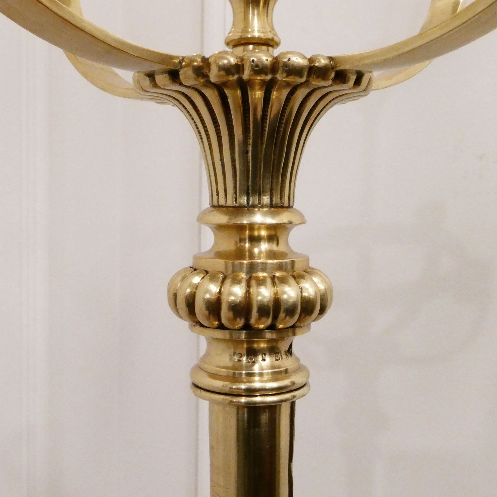 Victorian Brass Floor Lamp, 1800s photo Lighting
