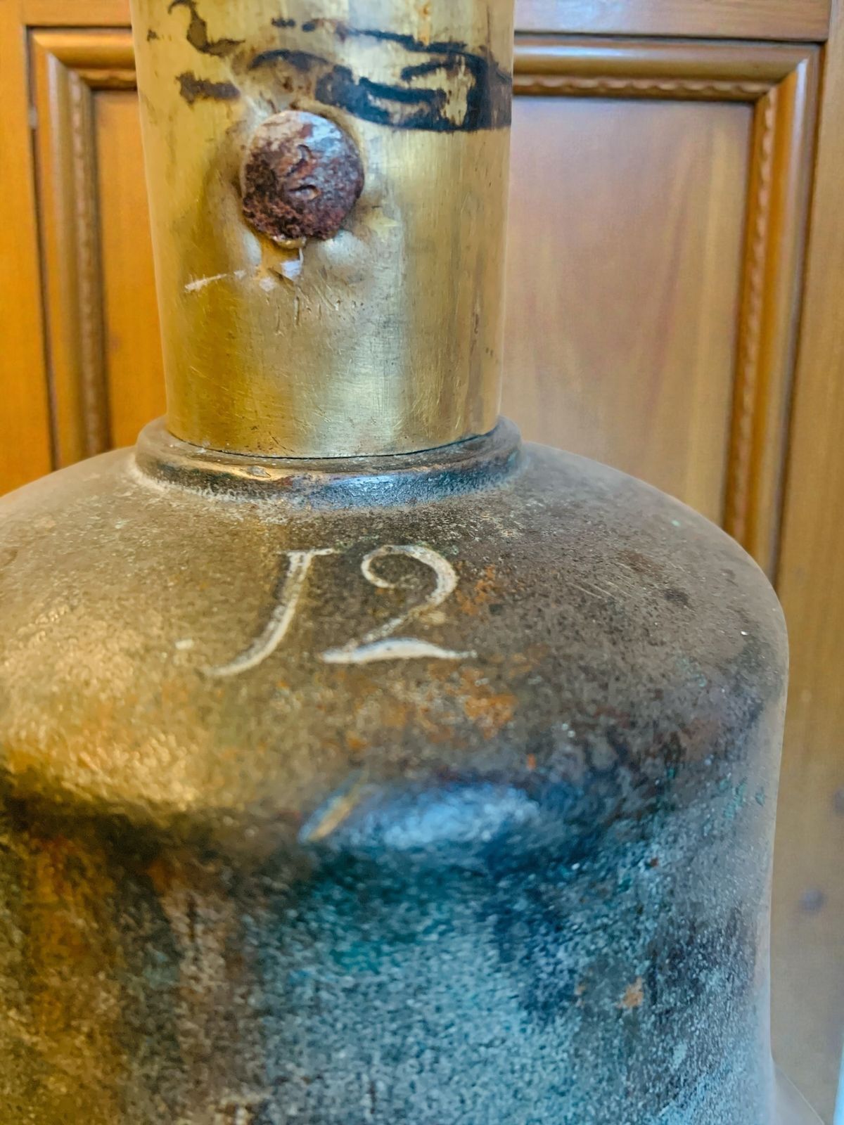 photo vinterior Rare Georgian Bronze Town Crier’s Bell Watchman’s Alarm Handbell (C. 1714–1830)