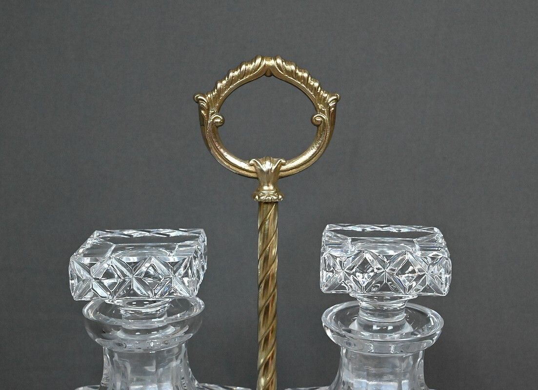Bronze & Crystal Liquor Cabinet – Late 19th Century photo vinterior