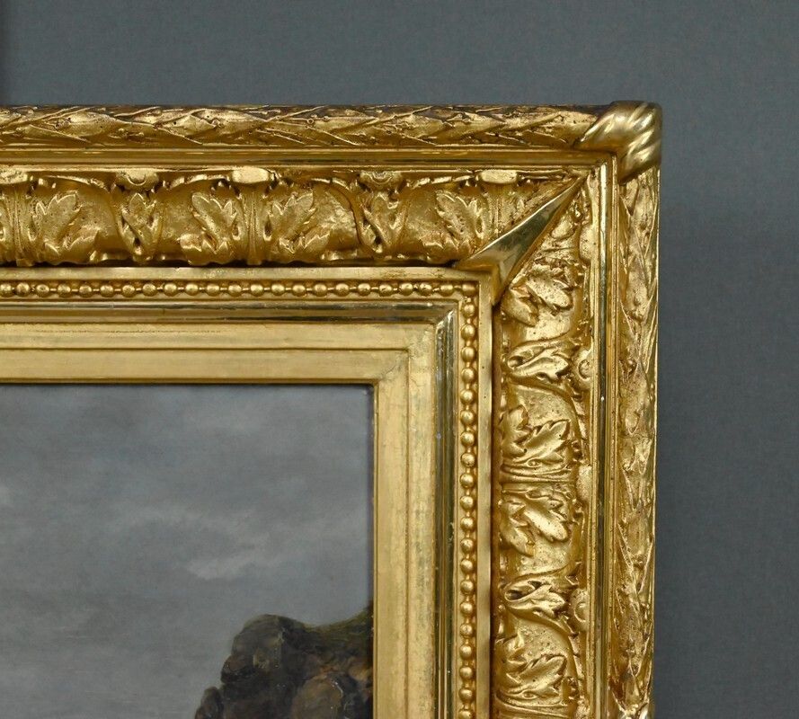 photo for sale Painting "The Wild Coast Of Belle île En Mer", 19th Century French School