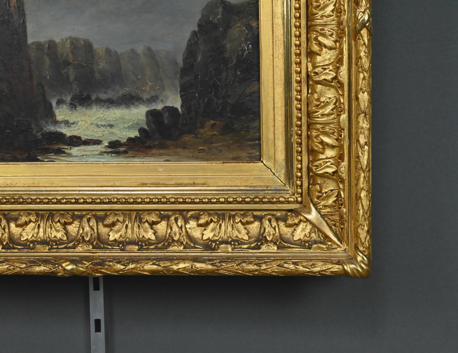 Art Painting "The Wild Coast Of Belle île En Mer", 19th Century French School photo