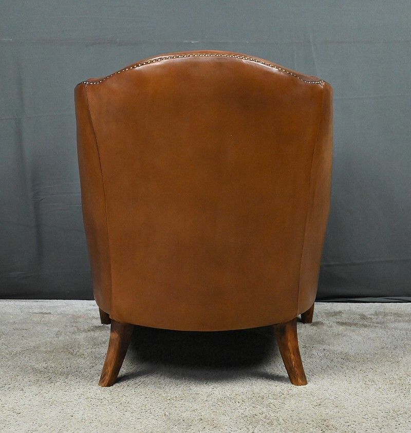 Solange Club Chair In Sheepskin Leather photo vintage