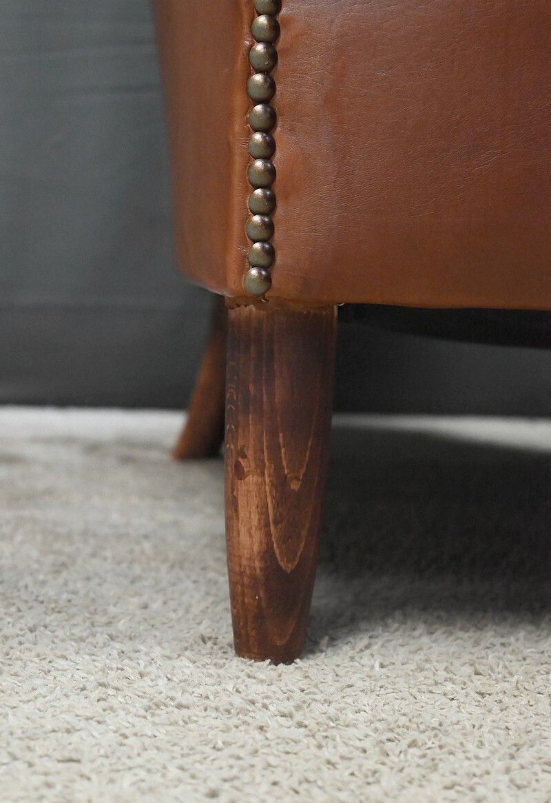 Furniture Solange Club Chair In Sheepskin Leather photo