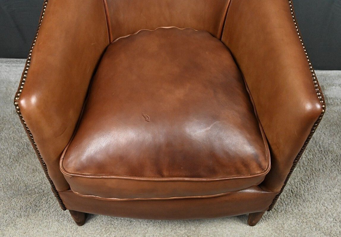 1450.0 Solange Club Chair In Sheepskin Leather photo