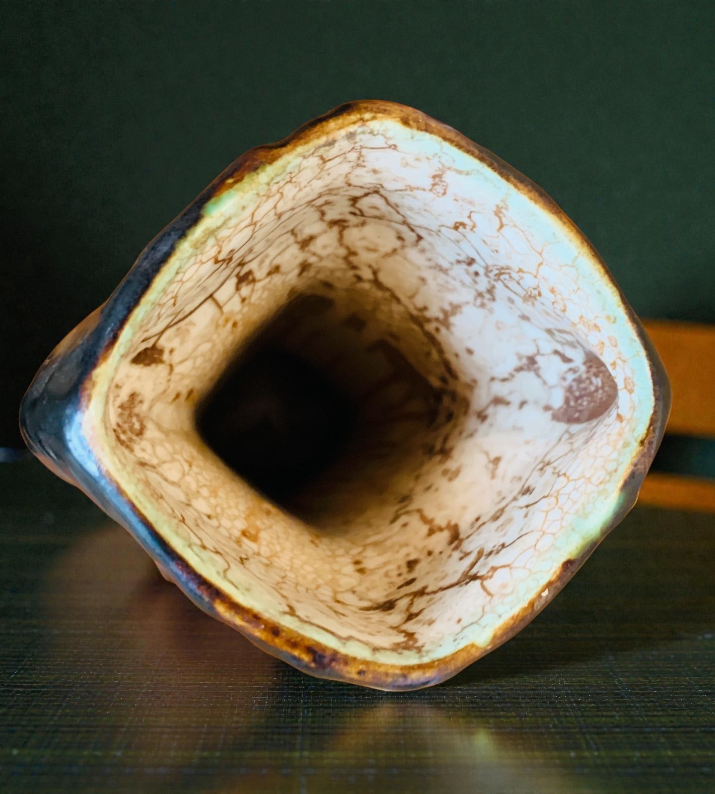 Unusual Pair Of Antique Art Deco, Ditmar Urbach 'Alienware' Double Handled Vases photo 189.0