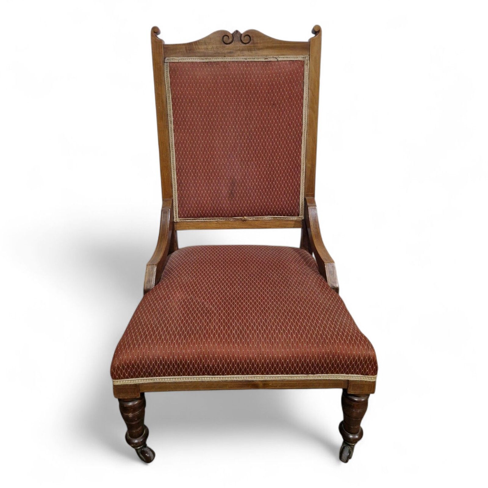 photo furniture Antique Victorian Fireside Chair Carved Occasional Salon Chair Bedroom Chair