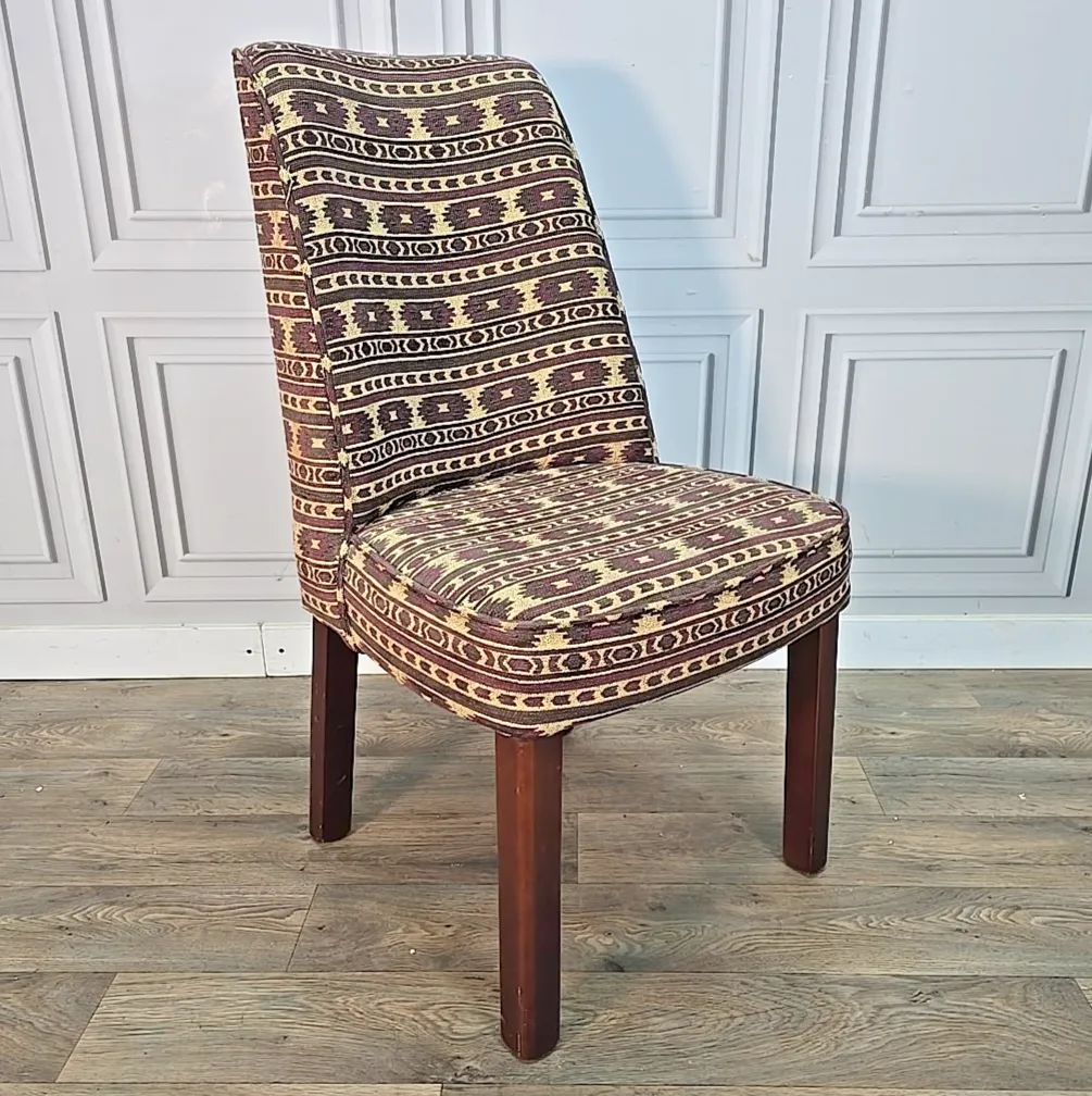 Antique Vintage Chair  Turkish Kilim Style Bedroom Seat Accent Cocktail Seat