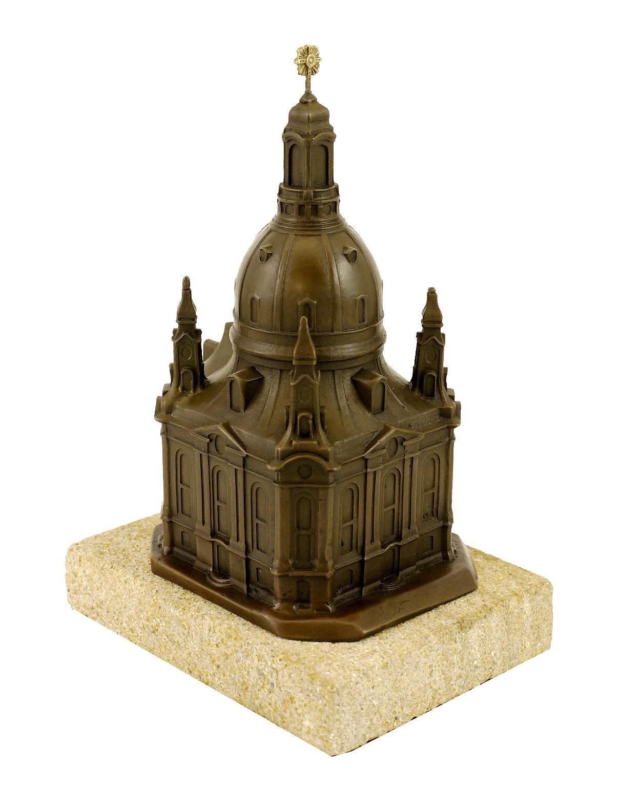Bronze Church Sculpture Of The Dresden Frauenkirche, XVIII Century Style photo for sale