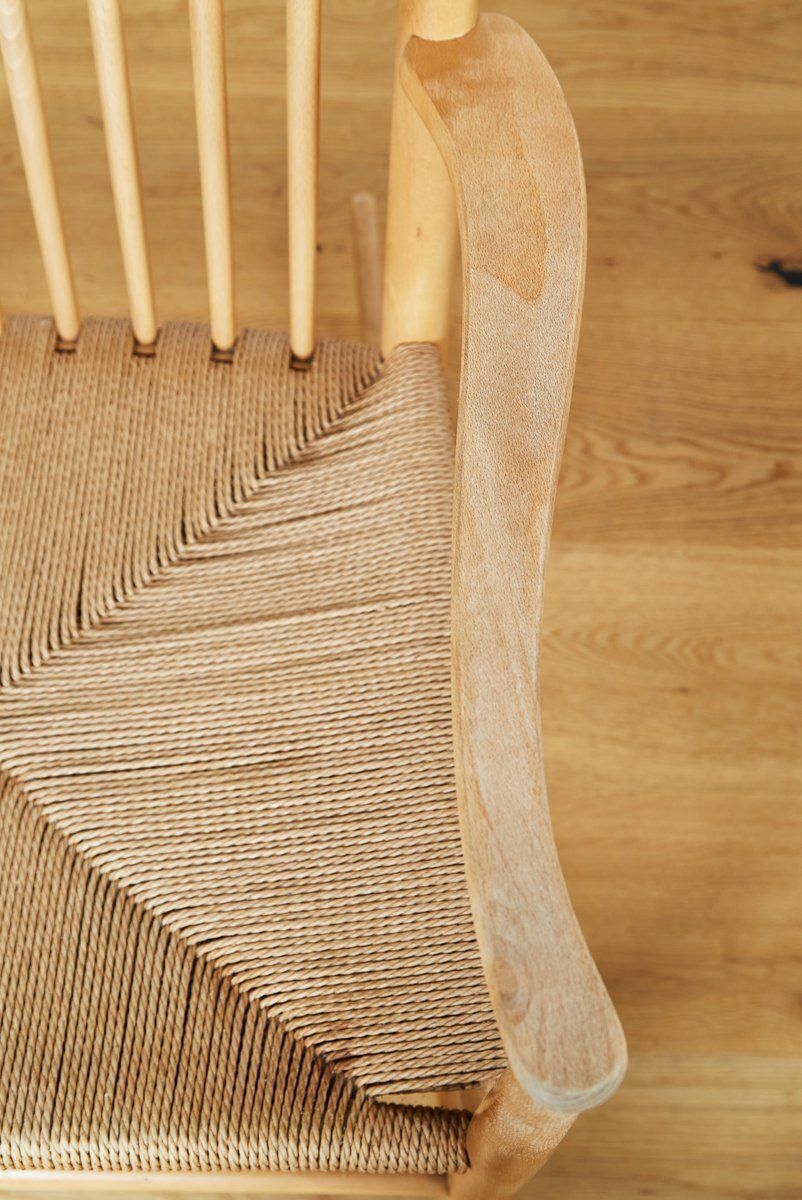 831.0 Vintage J16 Rocking Chair By Hans J. Wegner For Fdb Møbler, 1960s photo