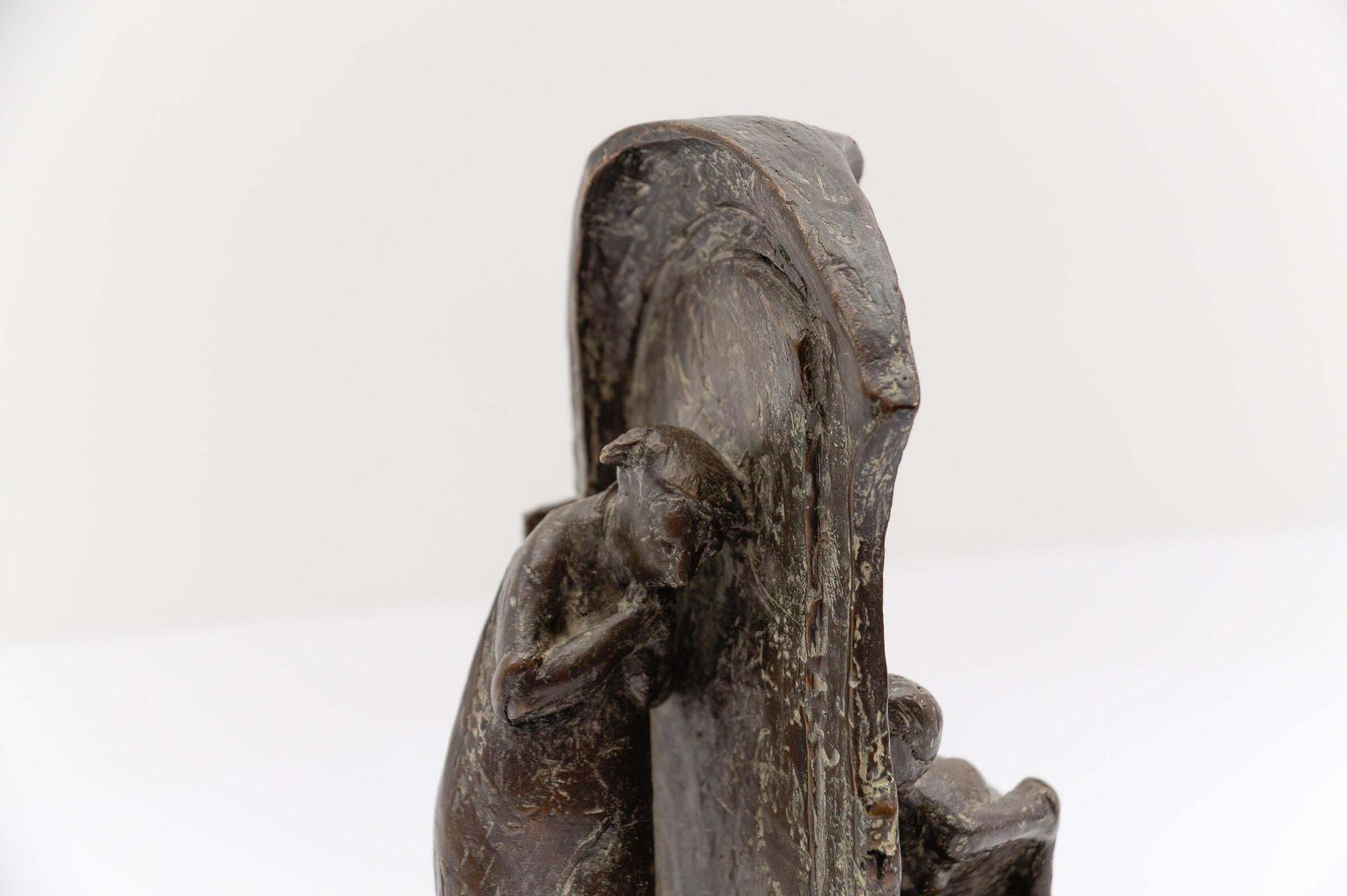 Figurative Artists Bronze Of A Keyhole Door Scene B.G. 1991 1/7 photo 4291.0