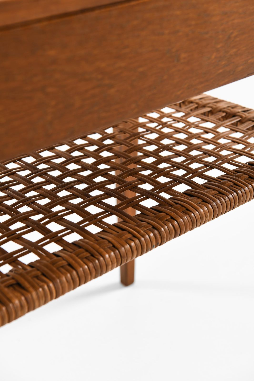 Set Of 2 Bedside Tables In Cane And Teak By Severin Hansen, 1950s photo Furniture