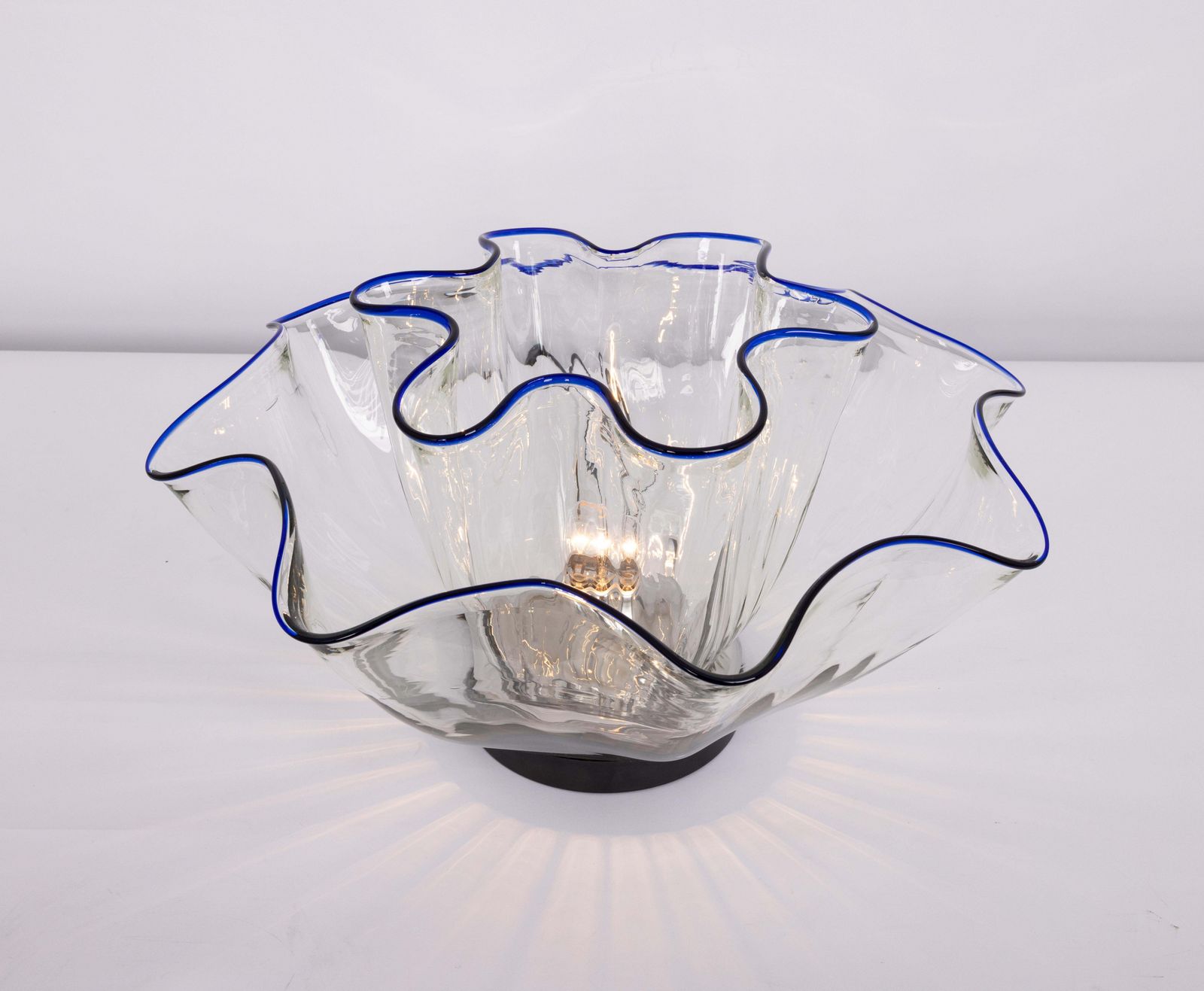 Lighting Large Murano Glass Galea Lamps By Adalberto Dal Lago For Vistosi, Italy 1970s photo