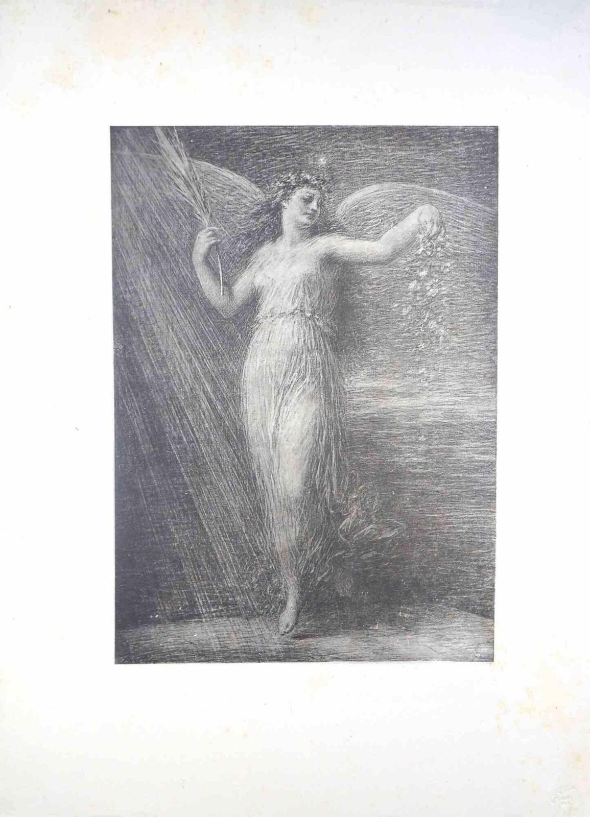 Henri Fantin Latourl'immortalité   Lithograph By Henri Fantin Latour   18981898