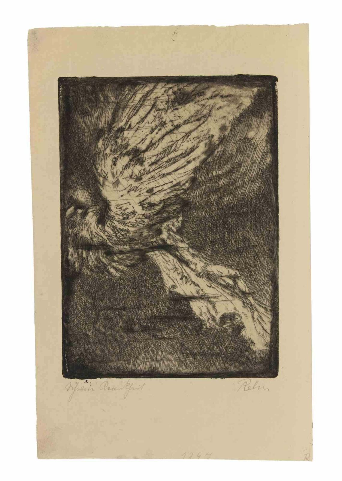 Walter Richard Rehnwinged Figure...   Etching By W.R. Rehn   1920s1920s photo furniture