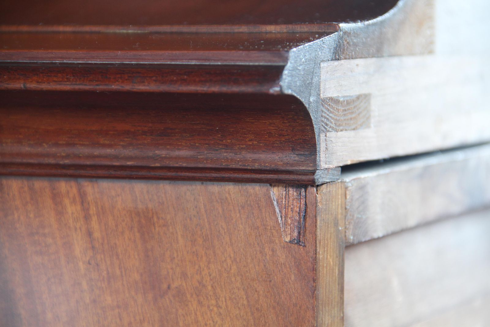 Furniture Vintage Danish Walnut 19th Century Escritoire / Secretary, Victorian Style photo