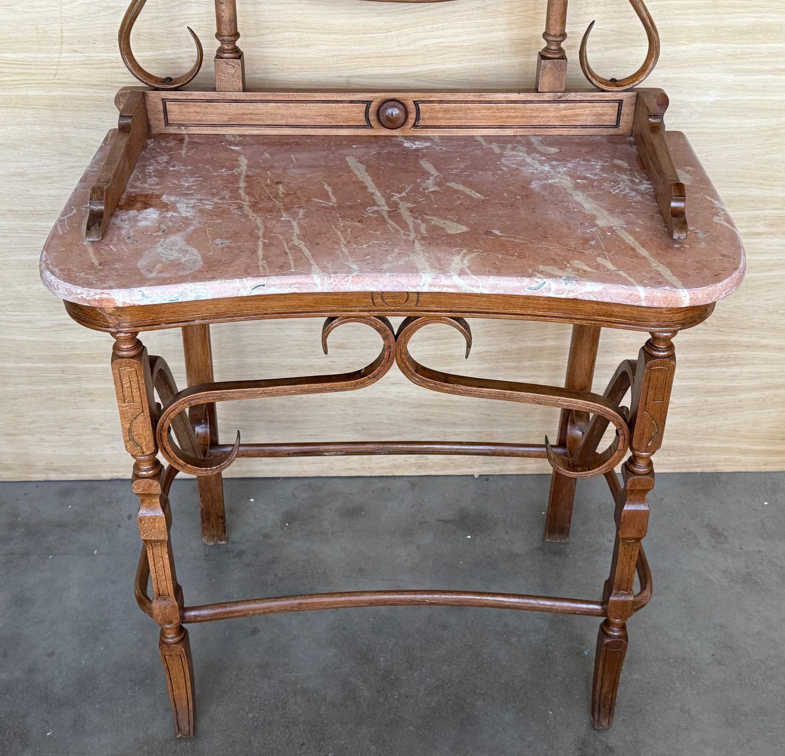 Victorian Bentwood Thonet Style Dressing Table With Marble Top photo Furniture