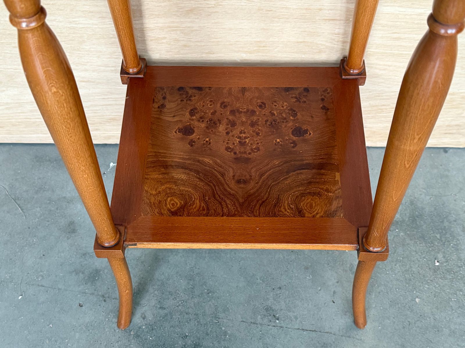 photo vinterior Italian Antique Wooden Bedside Table With Hidden Tray, Early 1900s