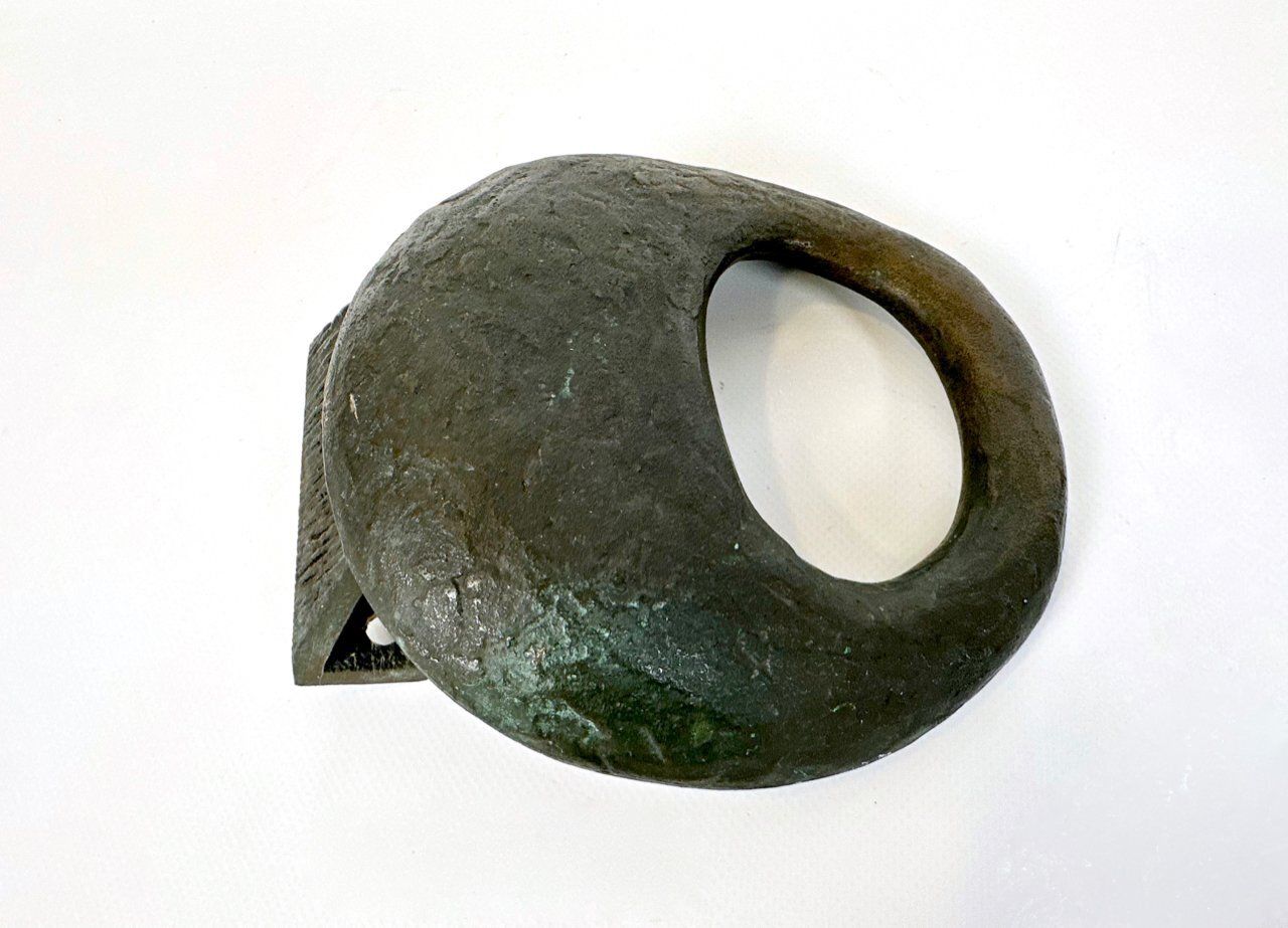 Brutalist Push And Pull Alpana Door Handle In Bronze, 1970s photo furniture
