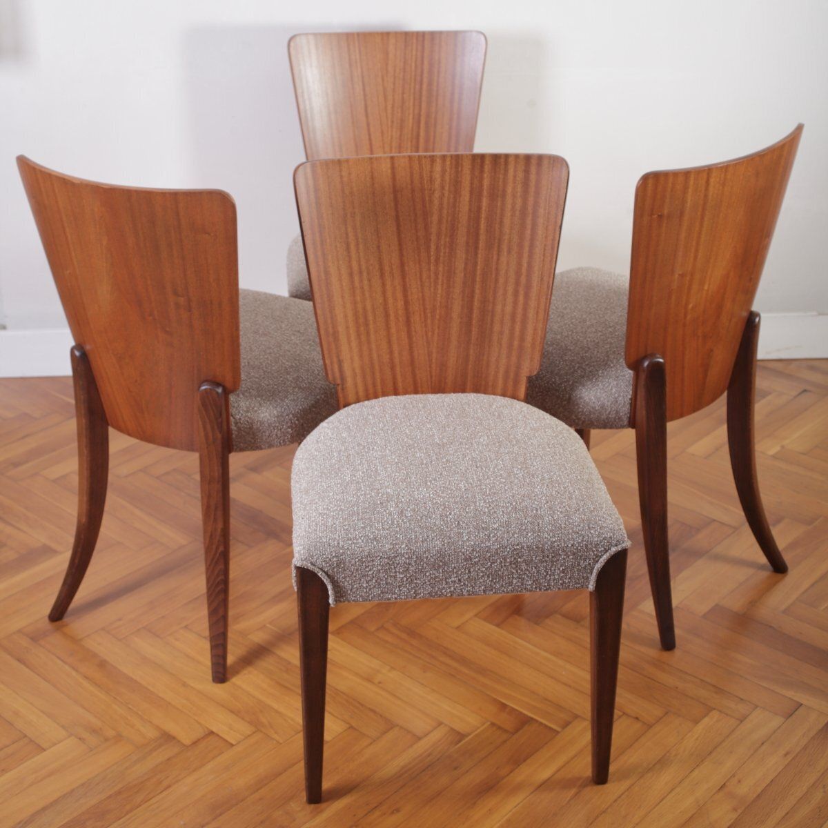 Dining Chairs By Jindrich Halabala For Up Zavody, 1950s, Set Of 4 photo for sale