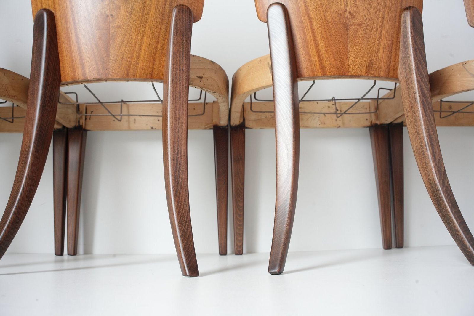 photo vintage Dining Chairs By Jindrich Halabala For Up Zavody, 1950s, Set Of 4