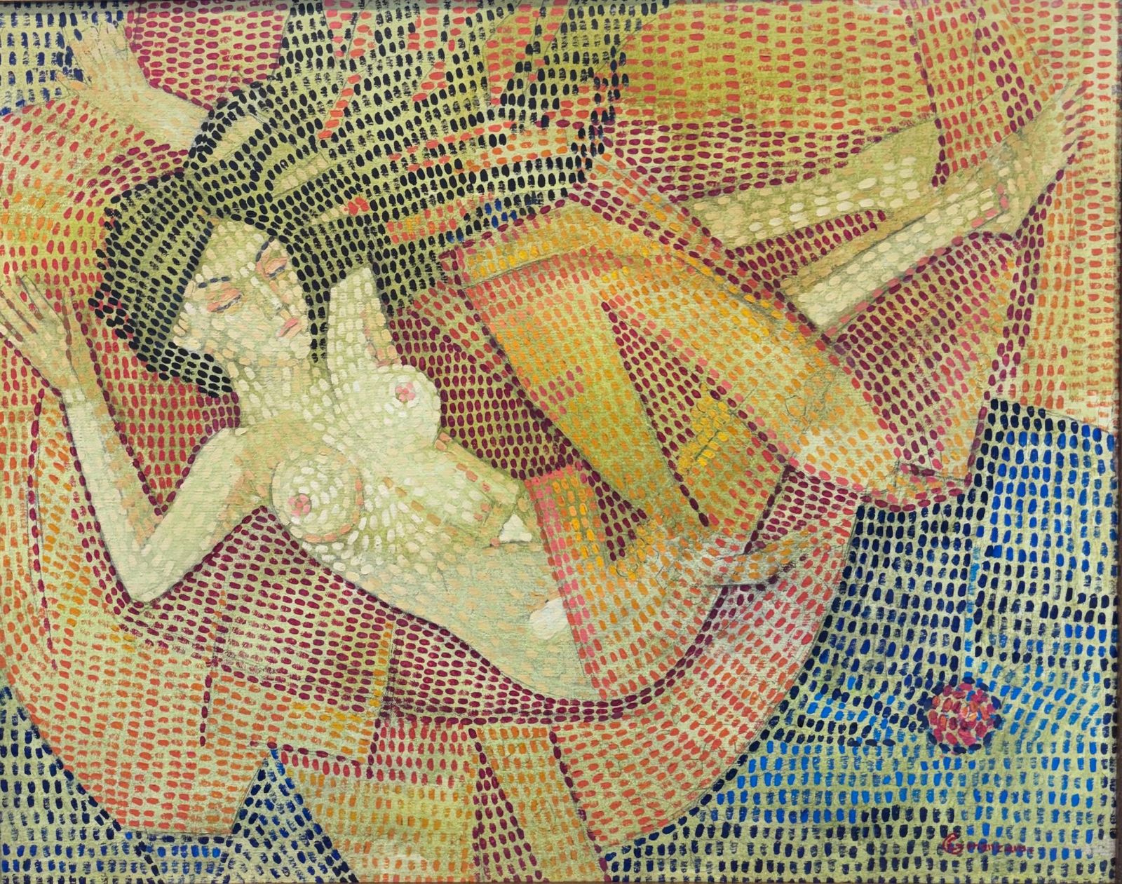 Cornelio Geranzani “Nudo” Olio Su Tela Cm 93 X 72 19101910 photo furniture