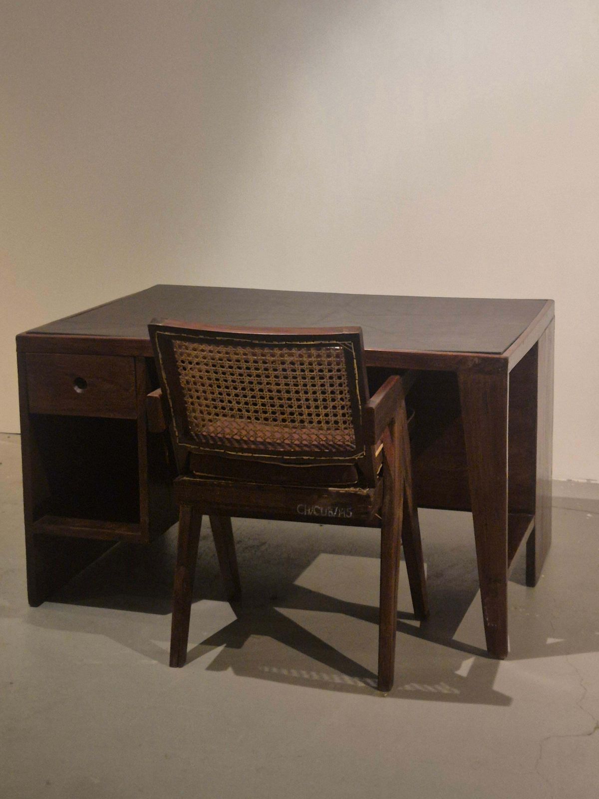 photo furniture Pierre Jeanneret Original Pj Bu 02 A Pigeonhole Desk, Mid Century Modern.