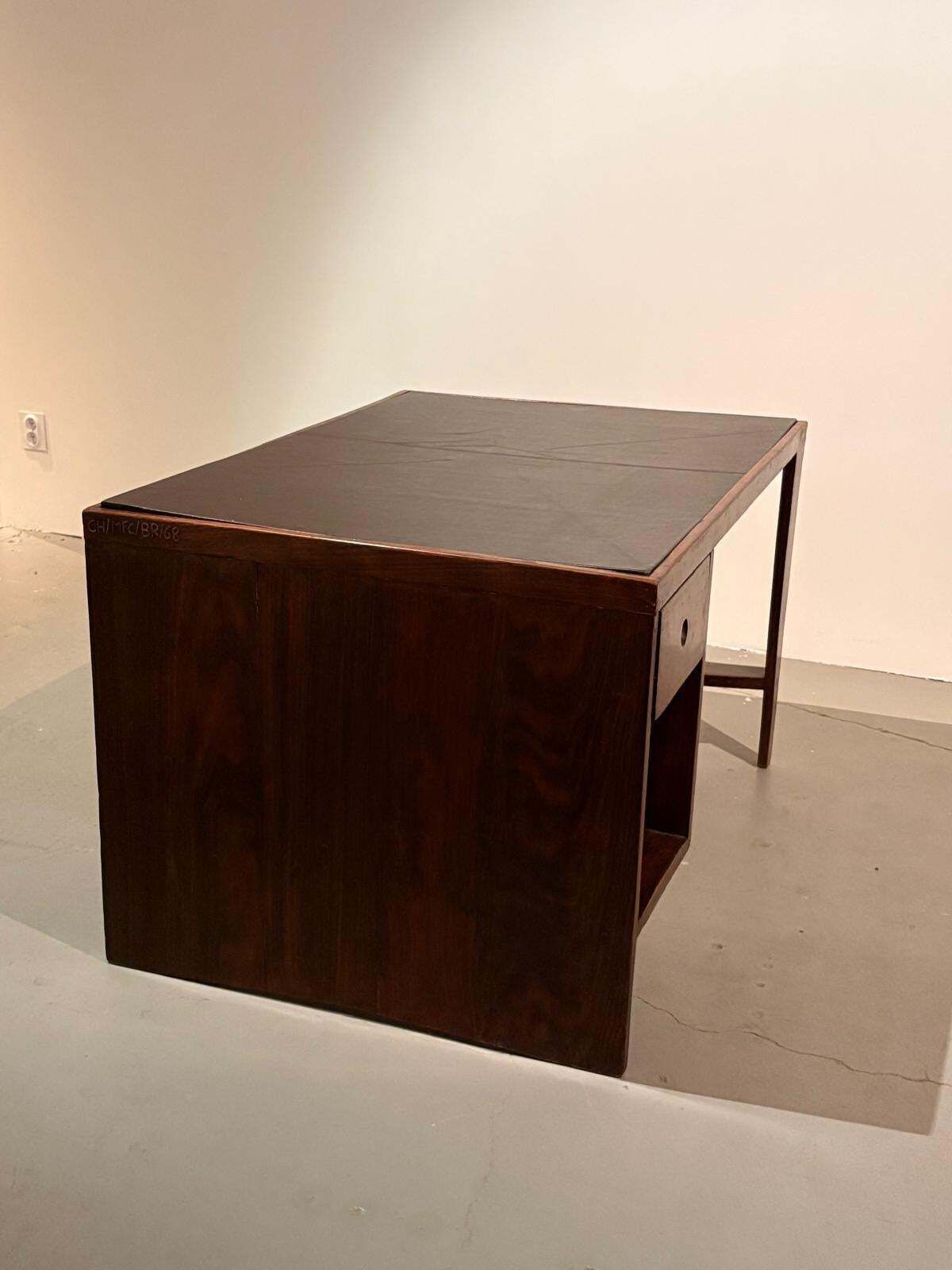 photo vintage Pierre Jeanneret Original Pj Bu 02 A Pigeonhole Desk, Mid Century Modern.