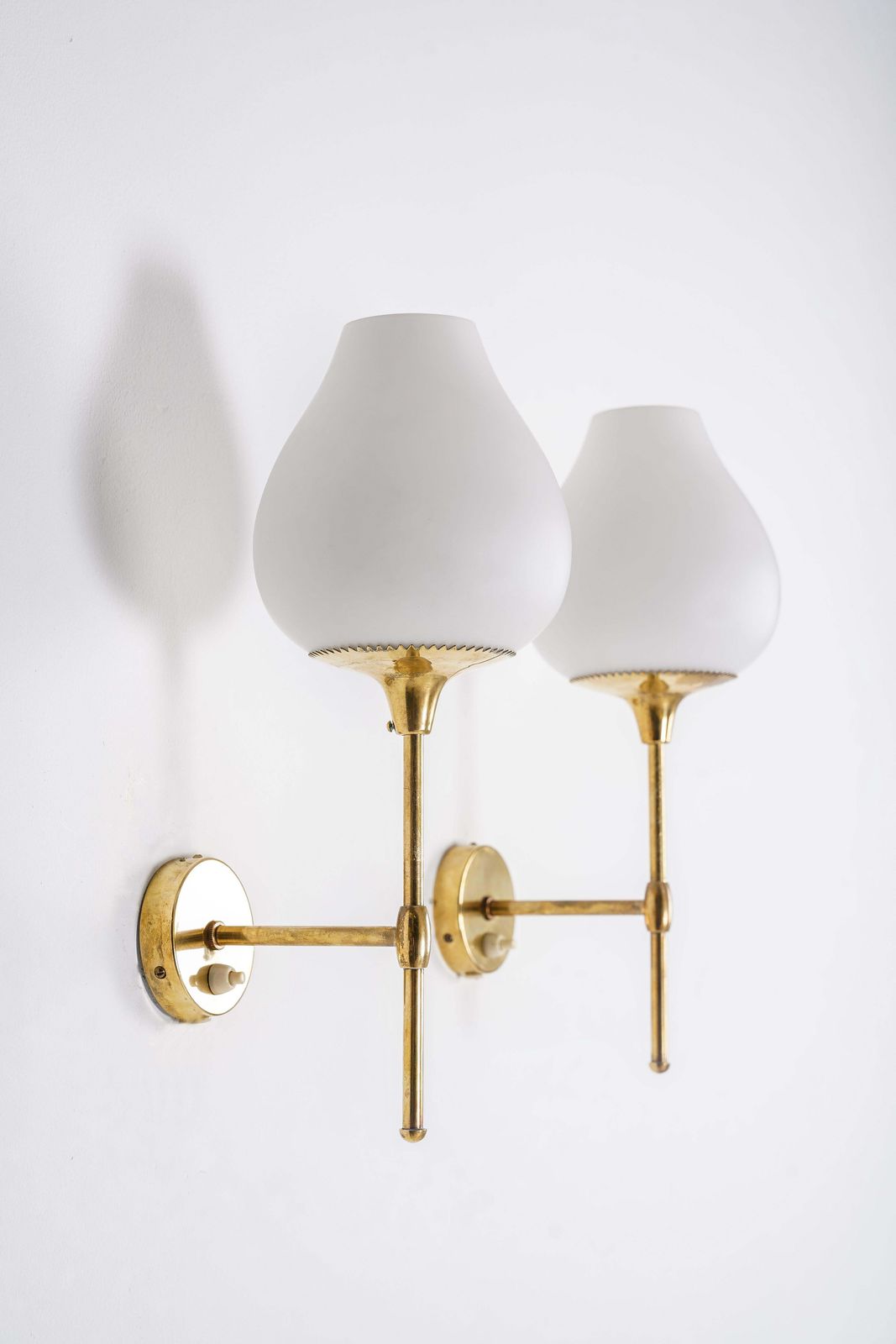 Pair Of Wall Lights By Bergboms, Sweden, 1950s photo furniture
