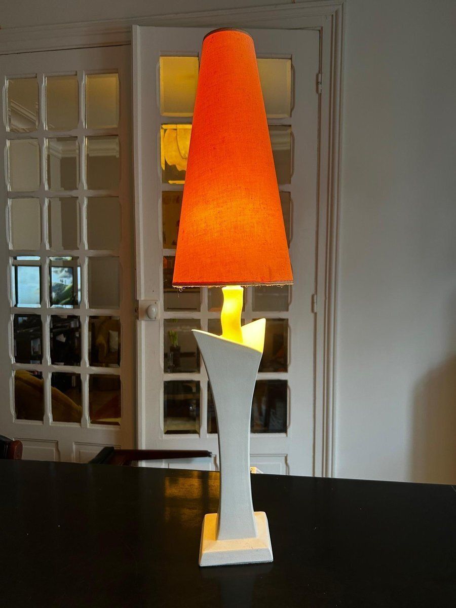 photo vinterior Ceramic Lamp By Pierre Casenove For Lunéville, 1980