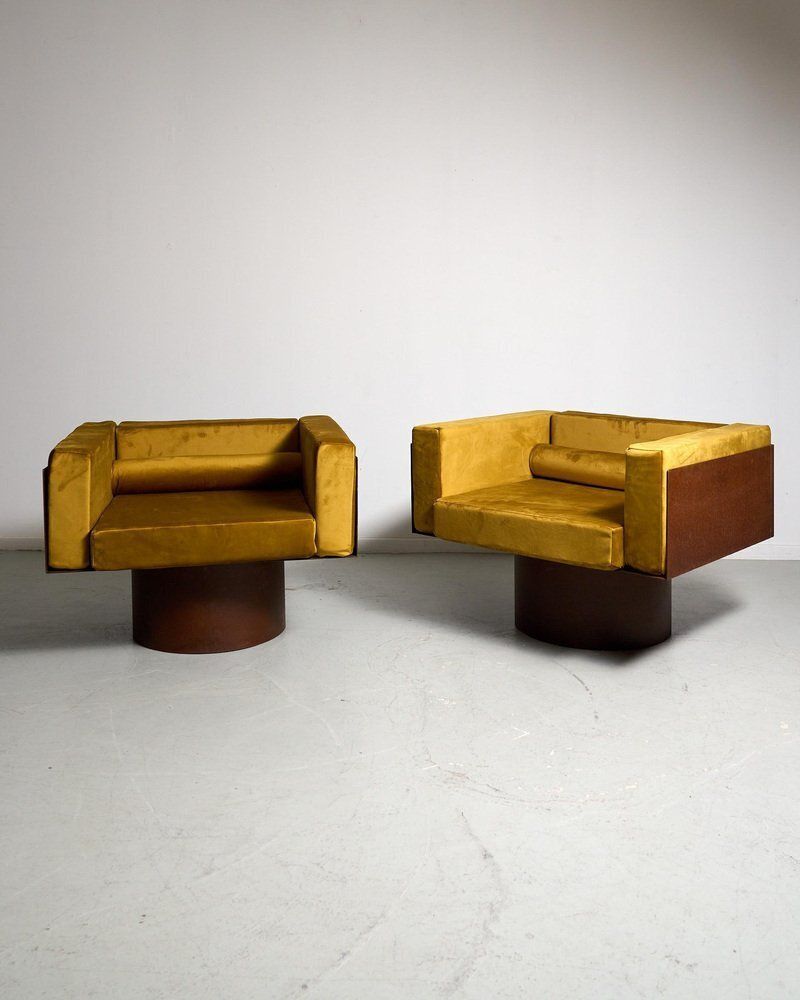 Corten Steel Seating Group, 1980s, Set Of 2 photo furniture