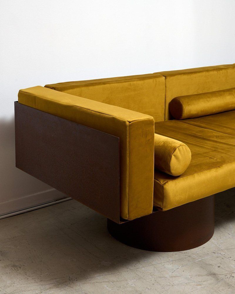 photo vinterior Corten Steel Seating Group, 1980s, Set Of 2
