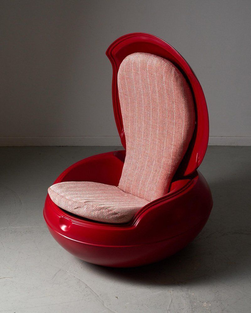 Red Garden Egg By Peter Ghyczy, 1970s photo furniture