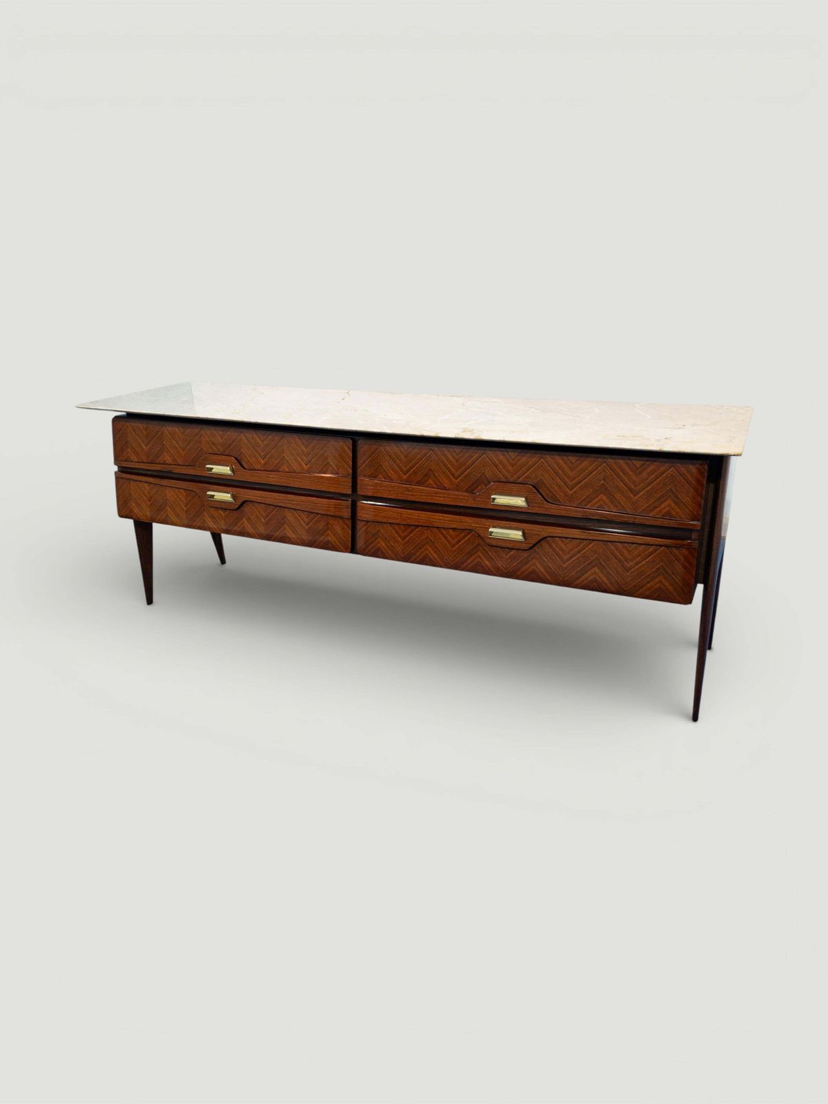 Mid Century Sideboard Or Chest Of Drawers By La Permanente Mobili Cantù, 1950s photo vintage