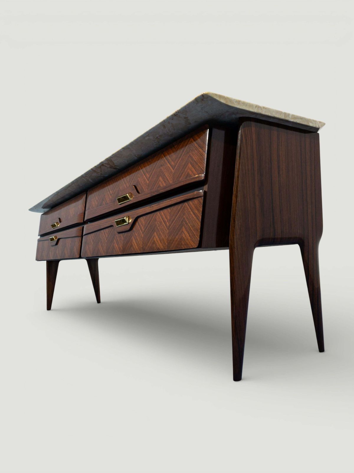 Furniture Mid Century Sideboard Or Chest Of Drawers By La Permanente Mobili Cantù, 1950s photo