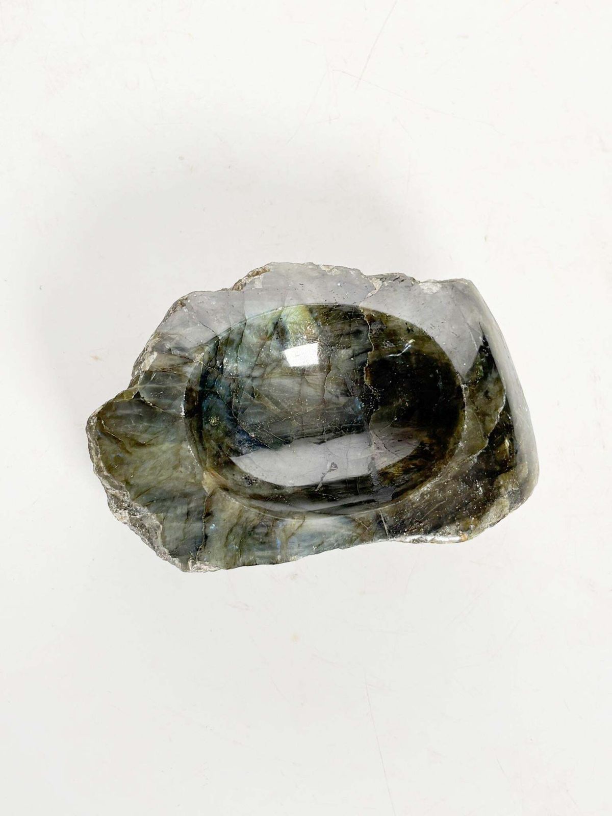 Polished Stone With Green Highlights, France, 1950 photo Home Decor