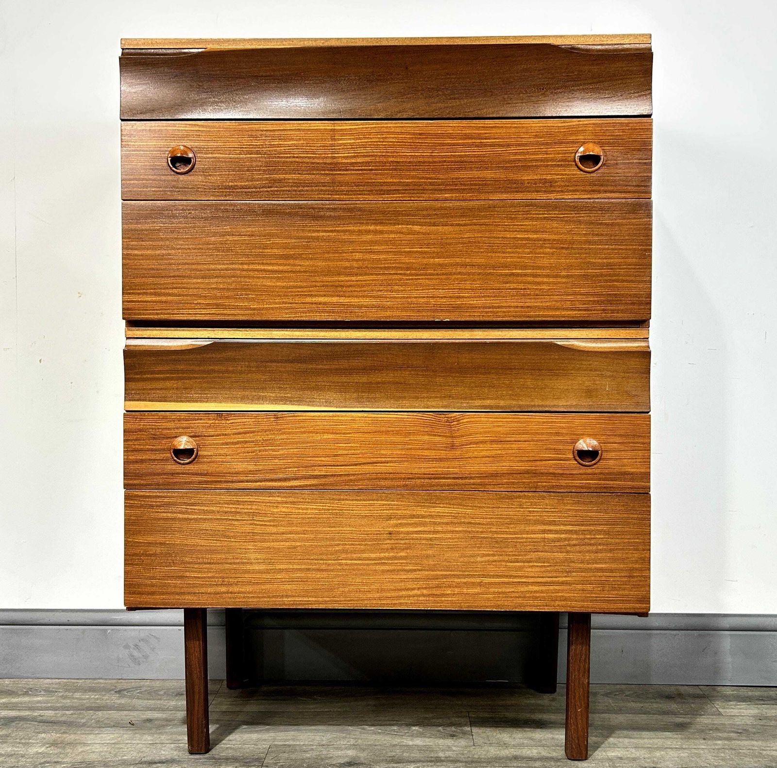 Superb Mid Century Teak Tallboy Chest Of 6 Drawers Durable Suites 1960's photo furniture