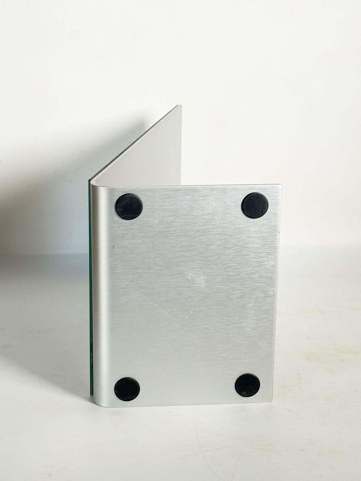 Tabletop Mirror In Aluminum And Glass, France, 20th photo buy