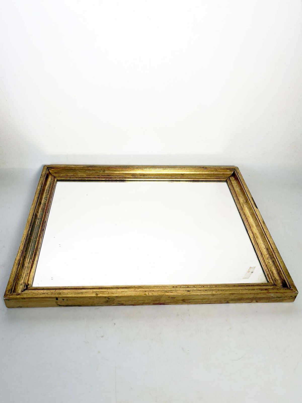 Gilded Mirror With Gold Leaf, 20th Century, Beautiful Antique Patina photo for sale