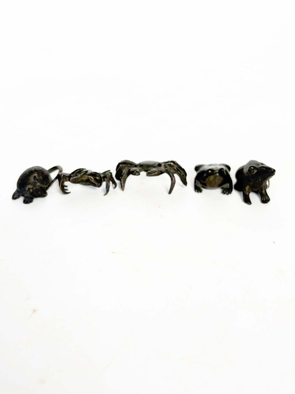 Lot Of 5 Bronzes Animal Figures, France, 1950 photo Art