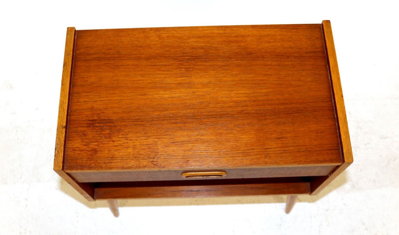 Scandinavian Bedside Table In Teak And Oak, Sweden, 1960s photo Furniture