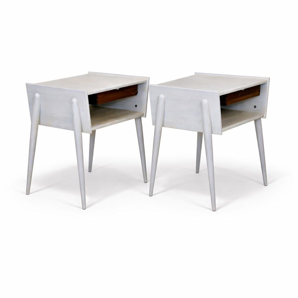 Oak Bedside Tables, Sweden, 1960s, Set Of 2 photo furniture