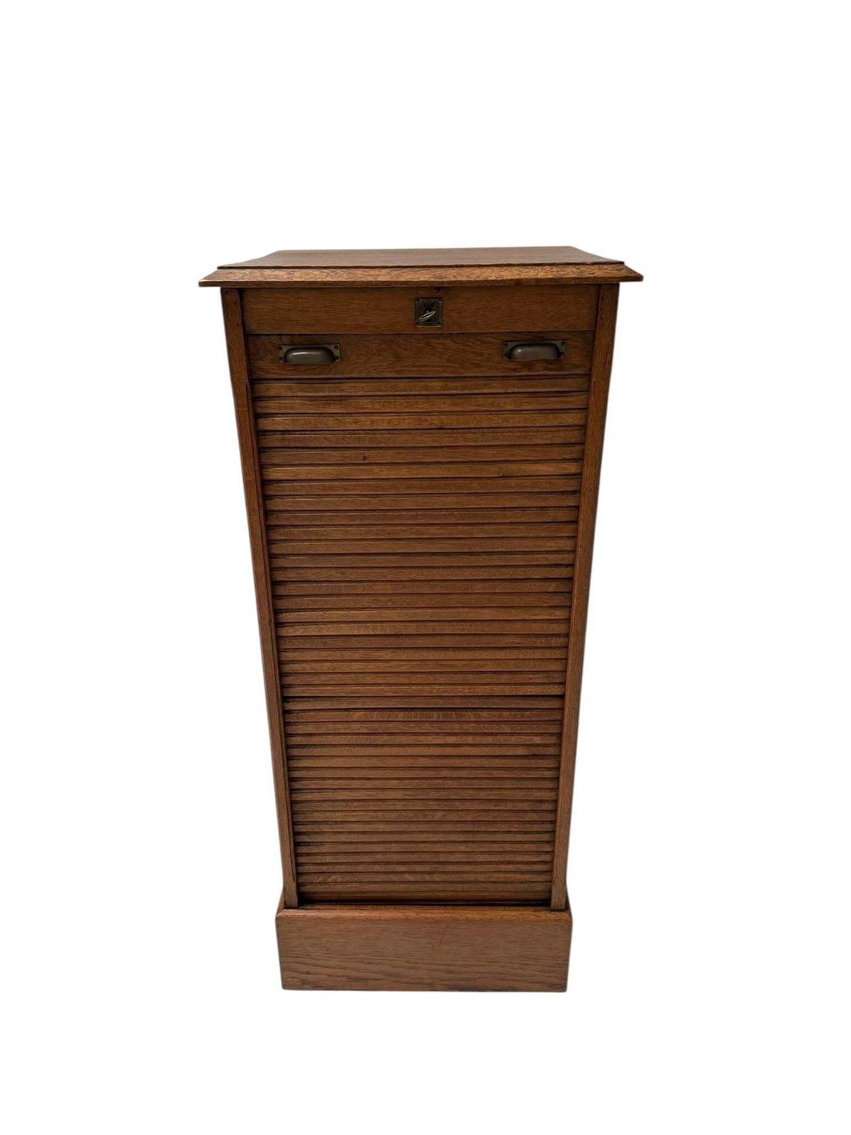 Art Nouveau Filing Cabinet With Tambour Shutter Door, 1900s photo furniture