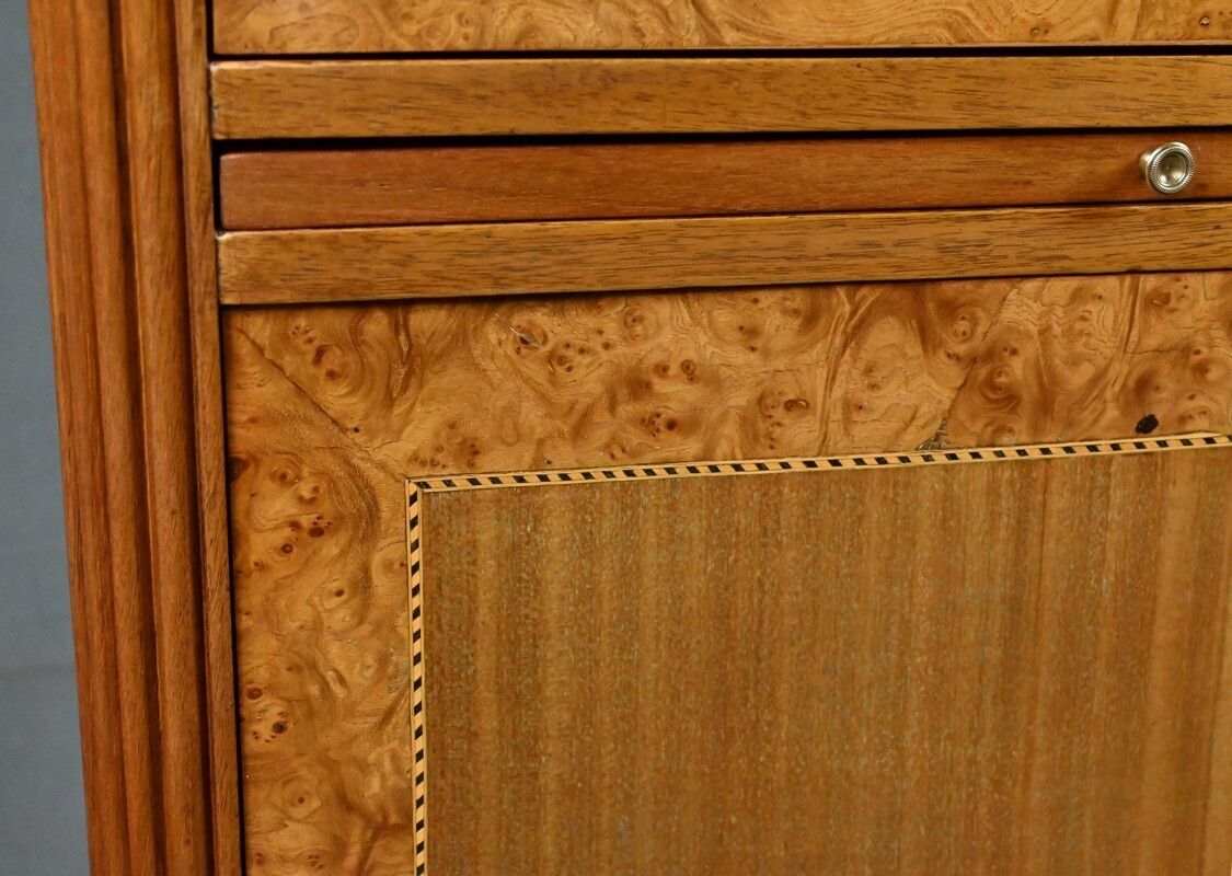photo vinterior Art Deco Period – Early 20th Century Furniture In Thuya Burl And Mahogany